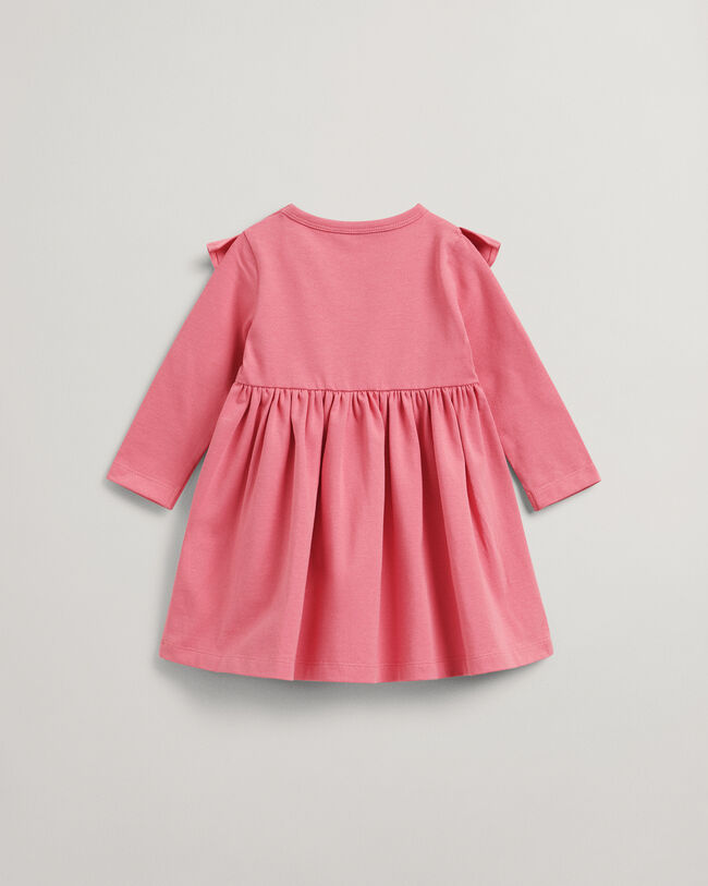 Vestido em jersey com cora&ccedil;&otilde;es Script Baby Girl