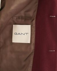 Blazer de fato em sarja de lã oversized