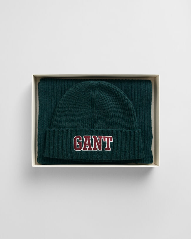 Conjunto de oferta com gorro e cachecol GANT Graphic