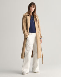 T-shirt canelada de manga comprida Henley