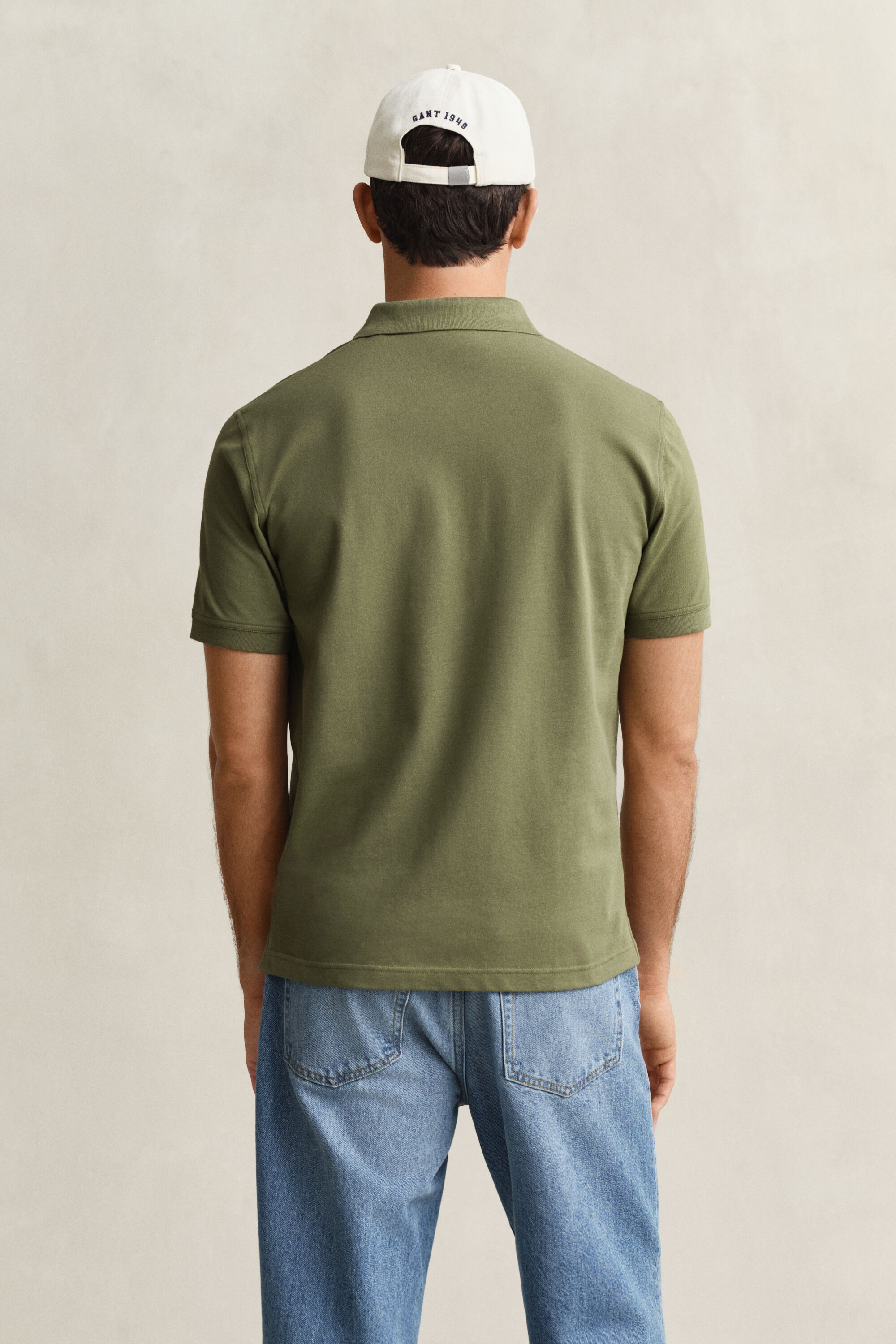 Polo em algodão piqué contrastante