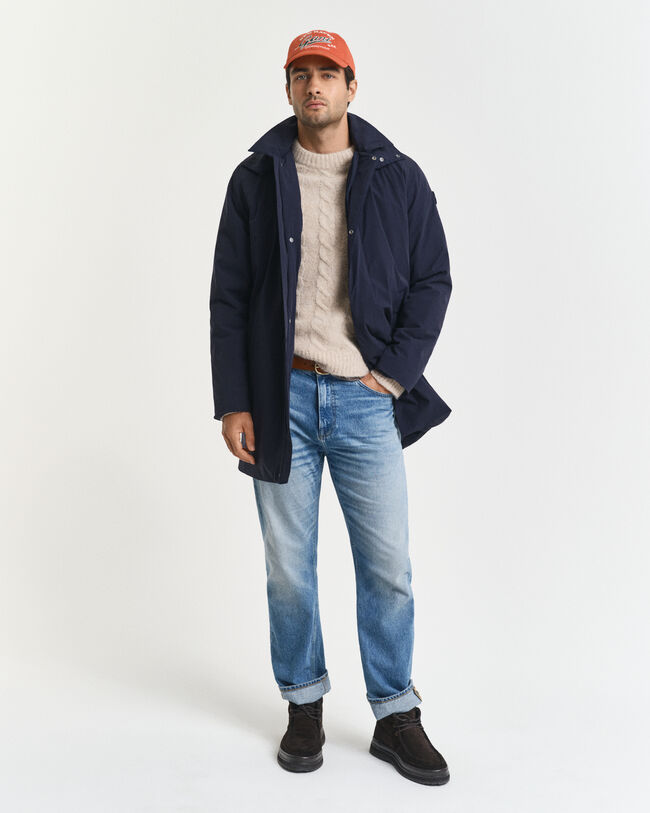 Gabardina acolchoada