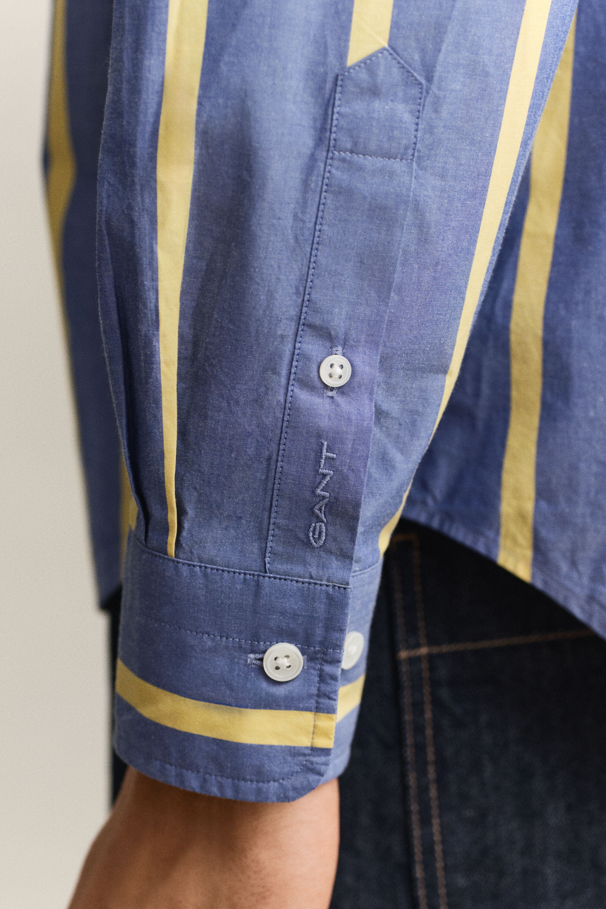 Camisa às riscas Heritage Poplin