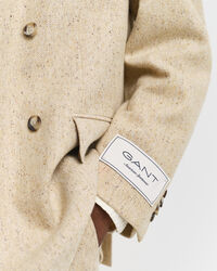 Casaco de fato em malha Nepps com padrão espinha de peixe relaxed fit