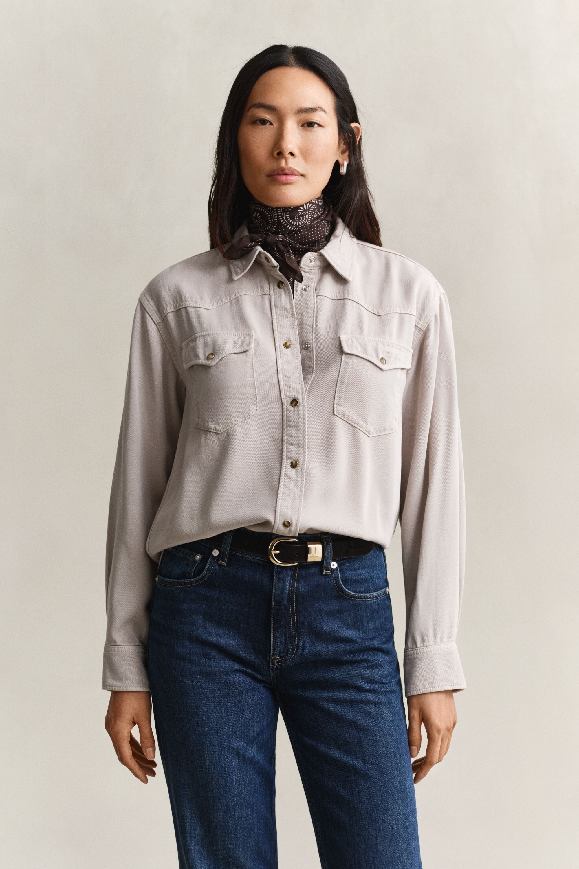 Camisa em sarja de ganga Ranger