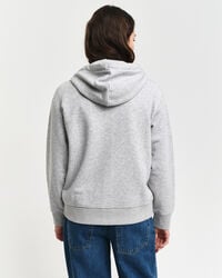 Sweatshirt com capuz e fecho Shield