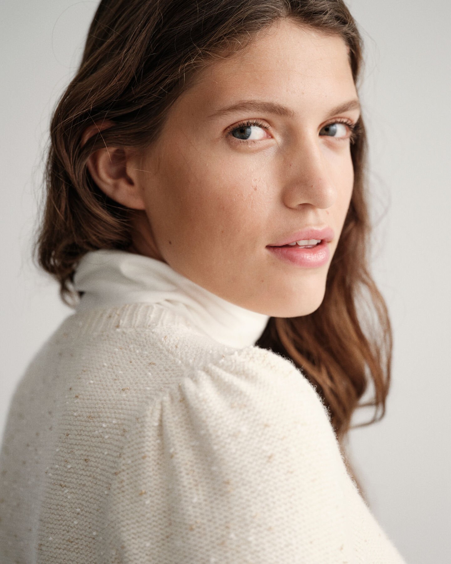 Casaco de malha com decote redondo Sparkling