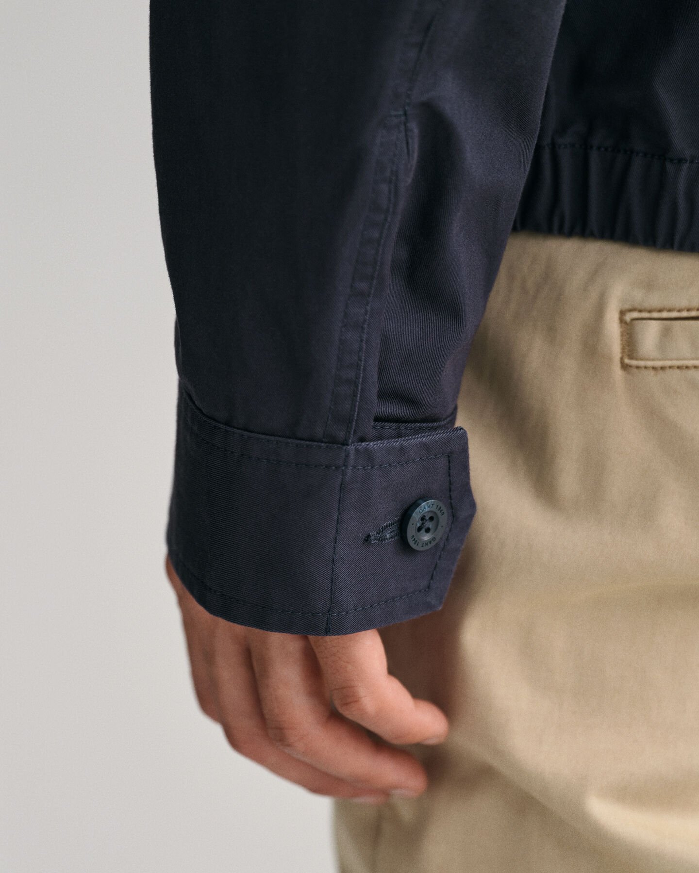 Casaco Windcheater de algodão