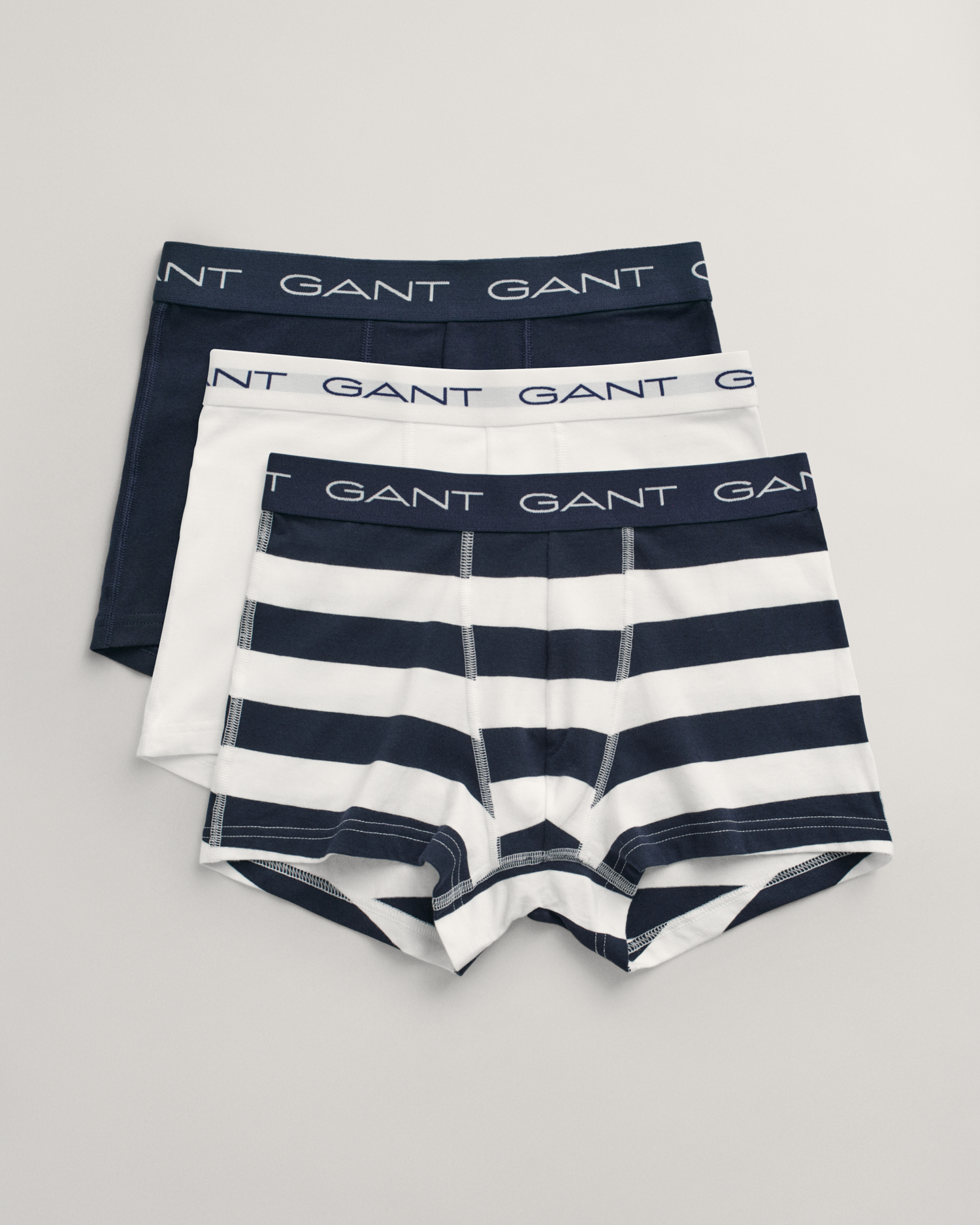 GANT Men 3-Pack Striped Trunks Gift Box ,
